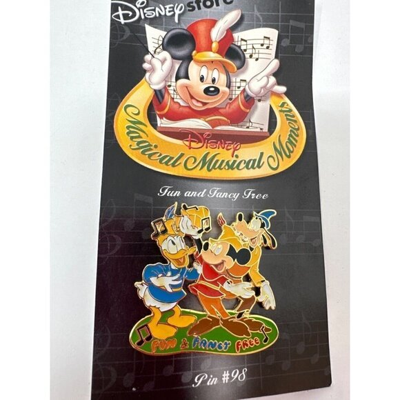 Disney Store Pin Magical Musical Moments Pin 98 Fun and Fancy Free Goofy Mickey - Picture 1 of 6